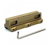 Supporto Ottico In Lega Di Alluminio Leggera Con Offset A 45° For RMR E T2 - Compatibile Telescopi In Fibra Ottica, Binario Da 20 Mm(Mount Tan)