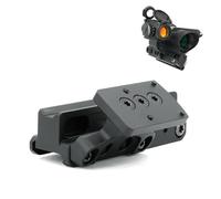Supporto Ottico In Lega Di Alluminio Leggera Con Offset A 45° For RMR E T2 - Compatibile Telescopi In Fibra Ottica, Binario Da 20 Mm(Mount+Offset Mount Bk)