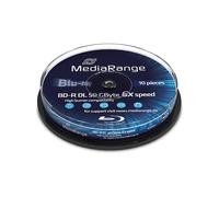 SUPPORTO OTTICO MEDIARANGE Disco Bluray BDR DL, 6x, Cake box