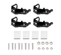 Supporto Pala Militare in Metallo con Morsetto in Gomma per Roof Rack 4 Set - Montaggio Facile e Stabile, per Accessori per Barca Byzesty (nègre)