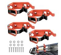 Supporto Pala per Portapacchi da Tetto | Sgancio Rapido 4 Pezzi Di Staffe Per Ascia,Rastrelliera Da Garage Con Attacco Ascia - Per Garage, Spedizioni, Mezzi Antincendio, Veicoli Utilitari e SUV