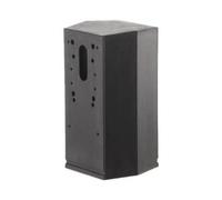 Supporto Palo Made in Italy per installazione a 2 Bracci di Testapalo E27 e Lanterne da Esterno - Adatto per Palo (Ø 60mm) - Policarbonato Nero - (Utilizzabile con "Braccio 2" Nero)