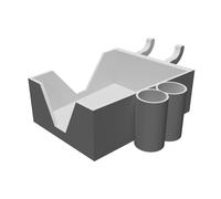 Supporto Pannello Forato per Livella Laser Bosch GLL 2 Organizer con Batterie