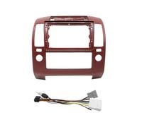 Supporto Pannello Stereo Kit Di Montaggio Pannello Cruscotto Adattatore Per Autoradio Android Per Nissan Per Navara D40 Per Frontier Per Pathfinder 2004-2014 9 Pollici RESPUNEKBAH(Full Set A Mod Red)