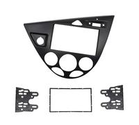 Supporto Pannello Stereo Kit Di Montaggio Per Cruscotto Con 2 Pannelli DIN Per Ford Per Focus Mk1 Per Fiesta LHD Autoradio Surround Interna RESPUNEKBAH(Black)