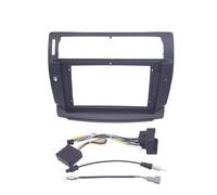 Supporto Pannello Stereo Per Citroen C4 2004 2005 2006-2014 Adattatore Per Cornice Autoradio 9 Pollici Kit Pannello Di Montaggio Audio Stereo Canbus RESPUNEKBAH(BLACK with cable)