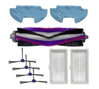 Supporto panno per robot aspirapolvere Compatibile con Samsung POWERbot E | VR05R5050WK; 1 spazzola principale, 4 spazzole laterali; Materiale plastica(D)
