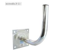 Supporto Parabola a Muro Zincato 44 cm Fissaggio Antenna Professionale