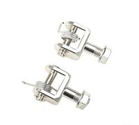 Supporto Paramani per moto CNC Alluminio Leggero Supporto Paramani | Compatibile per surron per Light Bee X/S, fissaggio per sicuro, guida stabile su terreni accidentati, design (silver)