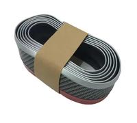 supporto paraurti Labbro del paraurti universale per auto 2,5 M Adesivi per Paraurti anteriore per in gomma(A GRAY)