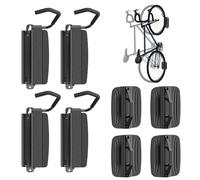 Supporto Parete Bicicletta Verticalmente - Orientabile Gancio Bici Muro per Garage e Interni,Salvaspazio e Facile da Appendere Appendi Bici da Muro,Portata 35kg（4 pz.）