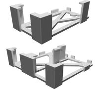 Supporto Parete Doppio per Alimentatore Juwel HeliaLux Spectrum Staffa
