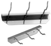 Supporto parete pale pizza inox professionale Lilly Codroipo 3 ganci