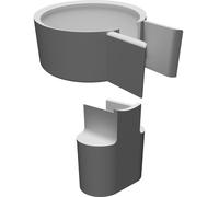 Supporto Parete per Apple HomePod Mini con Caricatore EU Stampato in 3D
