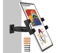 Supporto parete per tablet iPad con braccio lungo regolabile a 360° compatibile con tablet cellulare 4~13,5" iPad Pro, Galaxy Tab, interruttore di superficie, iPhone, aule, luoghi medici