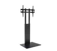 Supporto da pavimento TooQ Mirror per schermi da 32"-85", acciaio nero, altezza regolabile