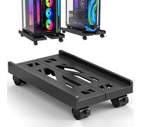 Supporto PC Fisso: Carrello Porta PC con Ruote Supporto per CPU Regolabile Supporto da Pavimento per CPU PC Computer Desktop Piante in Vaso - CPU Holder Cart