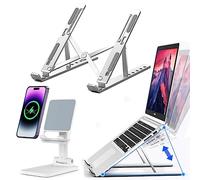 Supporto PC Portatile Laptop Stand PC Portatile Porta PC Portatile Scrivania Rialzo PC Portatile Supporto Per PC Portatile Alza PC Portatile da Scrivania Supporto Laptop per Macbook Porta Cellulare