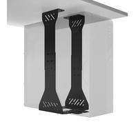 Supporto PC sotto scrivania - Alta portata 35 kg, regolabile, nero | Struttura robusta · Regolabile per diversi case PC · Libera spazio a terra · Migliora la ventilazione · Supporto PC scrivania