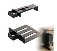 Supporto PC sotto scrivania, supporto PC per scrivania senza foratura, portata 18 kg, altezza e larghezza regolabile, supporto per computer per tavoli da terra