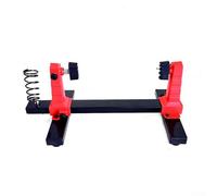 Supporto PCB regolabile con base rotante a 360°, morsetti a molla per riparazione circuiti, accessori per stazione di saldatura e dissaldatura, rosso