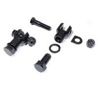 Supporto Pedane Moto Nero per Harley Davidson Chopper Cruiser Sozius Nuovo