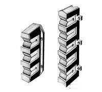 Supporto per 3 canne 198x62 mm - 1 CP Osculati - 41.127.50 - 4112750