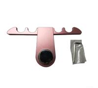Supporto per 4 stecche da biliardo, pieghevole, ponderato, in metallo, con chiave esagonale per il montaggio (rosa)