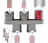 Supporto per accessori e accessori senza trapano compatibile con aspirapolvere Dyson V15 V12 V11 V10 V8 V7 Outsize Gen5 G5 senza fili Stick Aspirapolvere - Docking Station Accessori Organizer