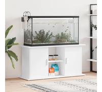 Supporto per Acquario 121x41x58 cm in Legno Multistrato Bianco