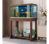 Supporto Per Acquario A Due Ripiani In Legno Massello, Base Per Acquario A Due Livelli, Ideale Per L'allestimento Di Acquari In Soggiorno O Studio(Style A,23.6x15.7in)