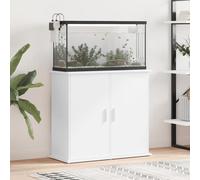 Supporto per Acquario Bianco 81x36x73 cm in Legno Multistrato