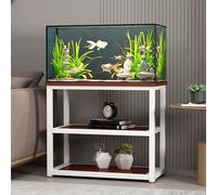 Supporto Per Acquario Con Mobile Contenitore, Supporto Per Terrario Da 70 Cm, Telaio In Acciaio Smaltato A Fuoco Ad Alta Resistenza, Adatto Per Soggiorni E Camere Da Letto(Red,40x35cm/15.7x13.8in)