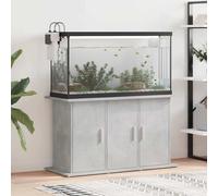 vidaXL Supporto Acquario 101x41x58 cm Legno Multistrato Grigio Cemento