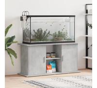 Supporto acquario 121x41x58 cm legno multistrato grigio cemento