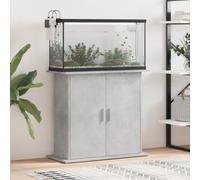 Supporto per acquario in cemento grigio 81x36x73 cm in legno ingegnerizzato