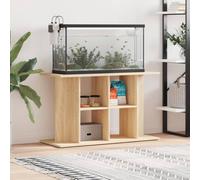 vidaXL Supporto per acquario 100x40x60 cm Legno multistrato Rovere Sonoma