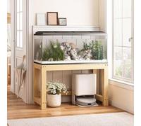 Supporto per Acquario, Supporto in Metallo per Acquario, Supporto per Acquario per rettili e Tartarughe, mensola in Legno per Acquario da Allevamento per Soggiorno e Ingresso, 90x50x50 cm -
