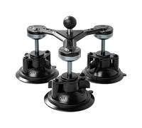 Supporto per action camera, base triangolare a ventosa per finestrino auto | Testa a sfera dell'ABS della lega di alluminio per la guida della visualizzazione del filmato durante i percorsi di viaggio
