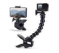 Supporto per action camera Revolution, comodo supporto con morsetto flessibile, con collo d'oca completamente regolabile e costruzione di alta