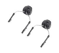 Supporto per Adattatore per Binario per Casco, 1 Paio POM e Supporto per Cuffia con Sospensione Ad per Casco in Acciaio Inossidabile Attacchi Laterali Sinistro e Destro per Cuffia