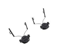 Supporto per adattatore per cuffia per binario tattico per casco Adattatore per binario ARC Staffa di sospensione per cuffie Attacchi lato sinistro destro