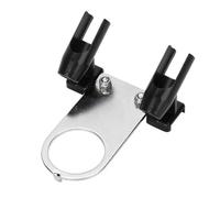 Supporto per aerografo per supporto compressore, organizer per utensili a doppio spruzzo per modelli di pittura, argento nero 75 x 90 x 40 mm con struttura in metallo e plastica