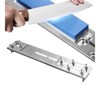 Supporto per affilacoltelli - Ponte per lavello in acciaio inossidabile 32x7x3,5cm | Supporto pietra affilatura regolabile, base affilata in pietre d'acqua, ponti in pietra per affilare anti