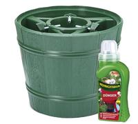 Supporto per albero di Natale Ø 29 cm | Supporto per alberi fino a Ø 9 cm - 2,5 m | Supporto per albero di Natale stabile e durevole, prolunga la freschezza dell'albero | Marrone