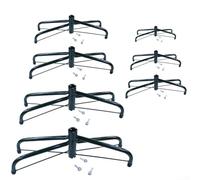 Supporto per albero di Natale artificiale con gambe pieghevoli in ferro, si adatta ad alberi alti 4 1,8 m con pali centrali inferiori a 1 diametro 63,5 cm e 3 viti di fissaggio per una presa sicura (A