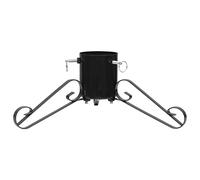 Supporto per albero di Natale, in metallo, nero, 58 x 58 x 21 cm, con serbatoio dell'acqua da 1,2 l e viti per stabilizzazione, per albero di Natale, abete rosso, soggiorno, Avvento