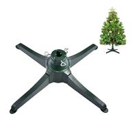 Supporto per albero di Natale - Verde scuro 60/80 cm di diametro | Sopsorte per albero con base per alberi di Natale elettrici | Supporto stabile per alberi artificiali fino a 3 m con cavo