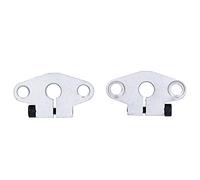 Supporto per albero guida lineare Staffa di montaggio flangiata Staffa orizzontale cromata in lega di alluminio per macchine CNC Stampanti 3D SHF8 2 pezzi