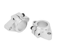 Supporto per albero lineare SENRISE Guida per cuscinetti in lega di alluminio Supporto guida lineare per albero di diametro 20mm (SHF20, 2PCS)